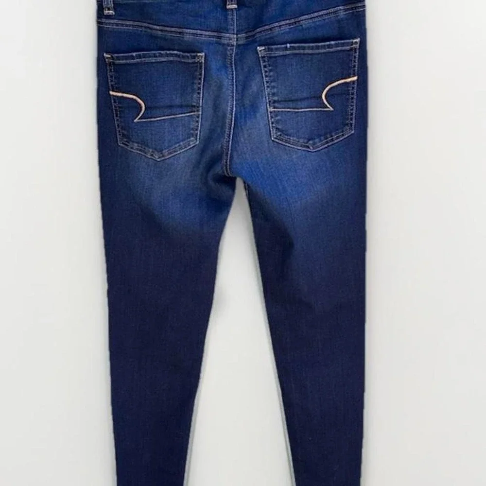 American Eagle Super Stretch Jeggings Dark Wash Skinny Jeans Size 8 Regular